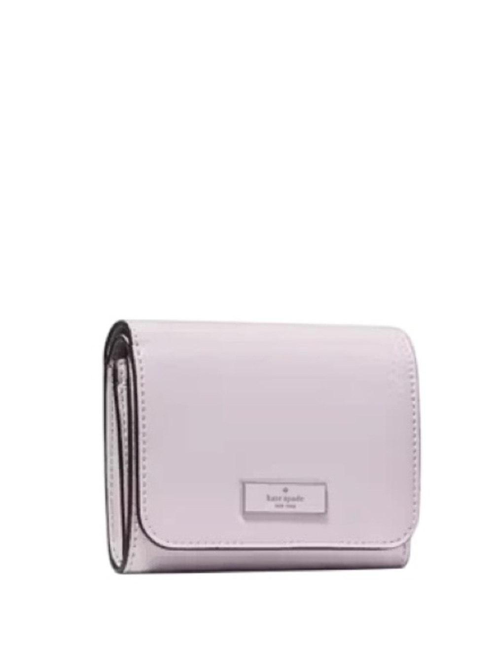 Kate Spade Bridget Crinkle Patent Small L-Zip Wallet Lilac Moonlight